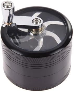 1.5 Inche Hand Seasoning Spice Cracker Crusher Grinder with Handle(Black)